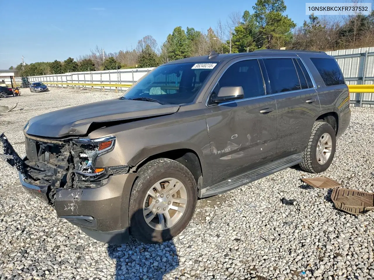 1GNSKBKCXFR737532 2015 Chevrolet Tahoe K1500 Lt