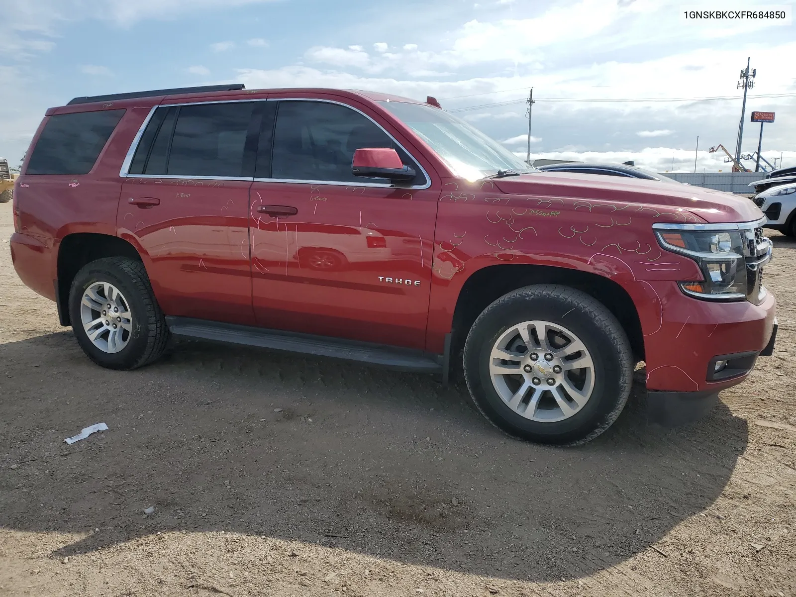 2015 Chevrolet Tahoe K1500 Lt VIN: 1GNSKBKCXFR684850 Lot: 66406774