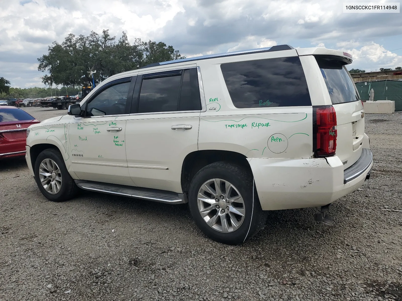 2015 Chevrolet Tahoe C1500 Ltz VIN: 1GNSCCKC1FR114948 Lot: 67065714