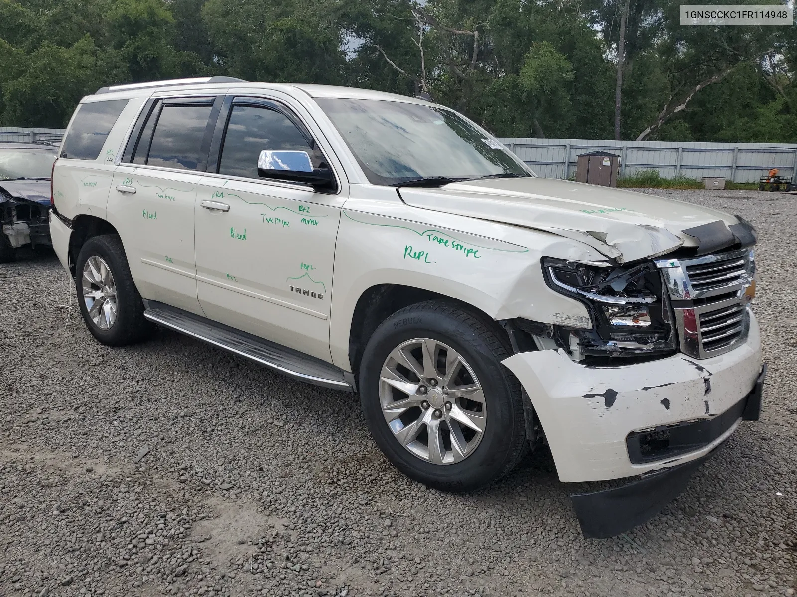 2015 Chevrolet Tahoe C1500 Ltz VIN: 1GNSCCKC1FR114948 Lot: 67065714