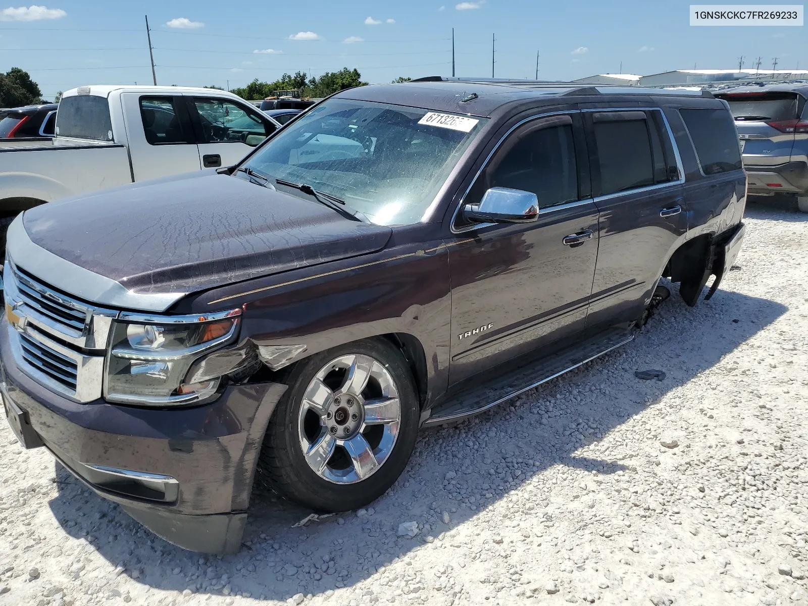 2015 Chevrolet Tahoe K1500 Ltz VIN: 1GNSKCKC7FR269233 Lot: 67132634