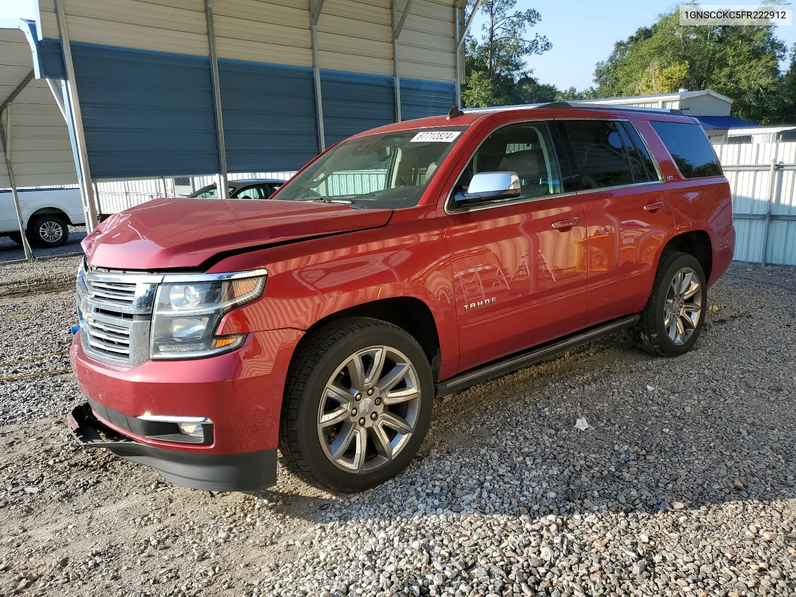 2015 Chevrolet Tahoe C1500 Ltz VIN: 1GNSCCKC5FR222912 Lot: 67712824