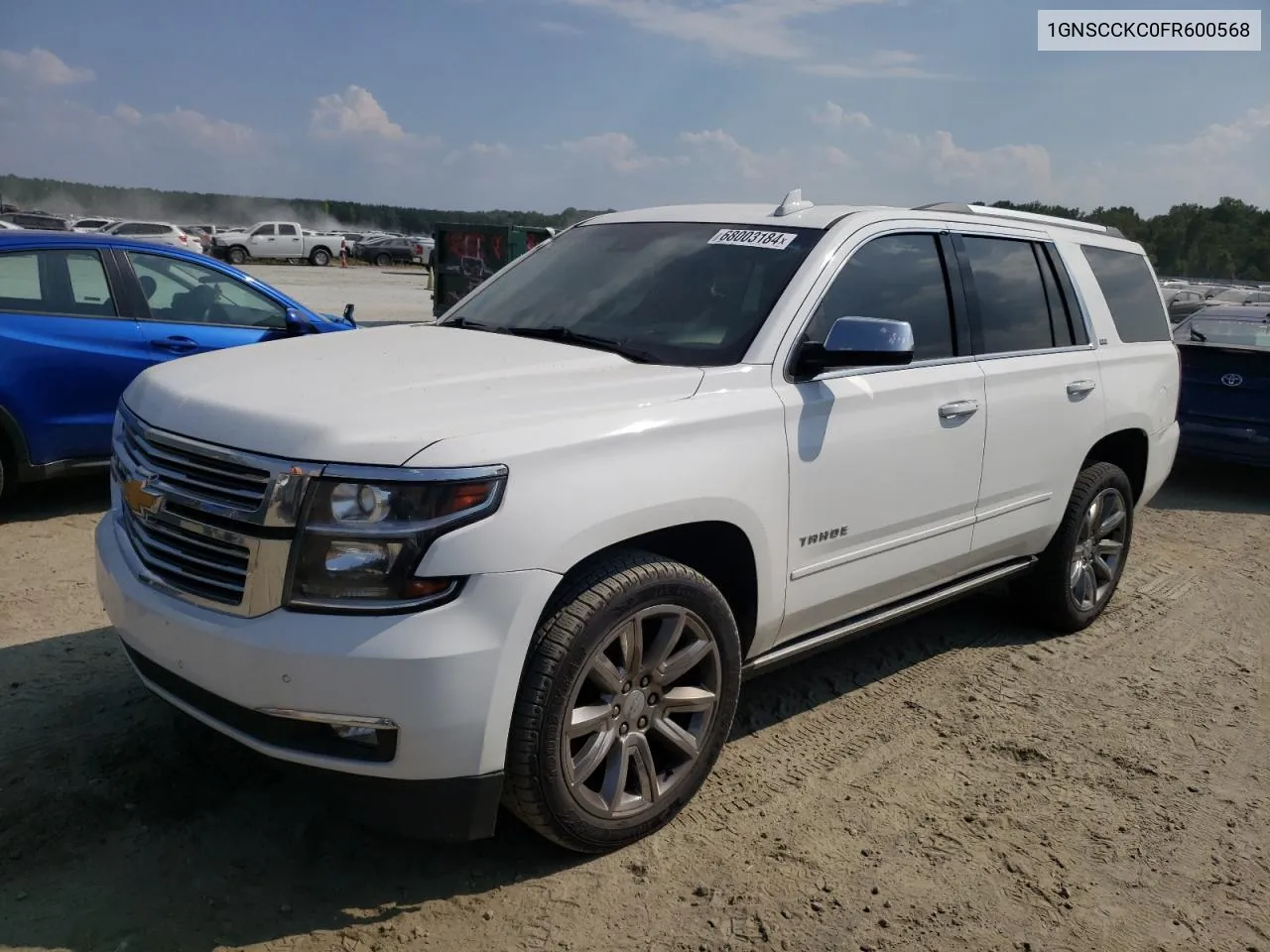 2015 Chevrolet Tahoe C1500 Ltz VIN: 1GNSCCKC0FR600568 Lot: 68003184