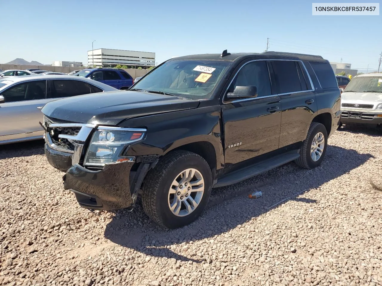 2015 Chevrolet Tahoe K1500 Lt VIN: 1GNSKBKC8FR537457 Lot: 71497354