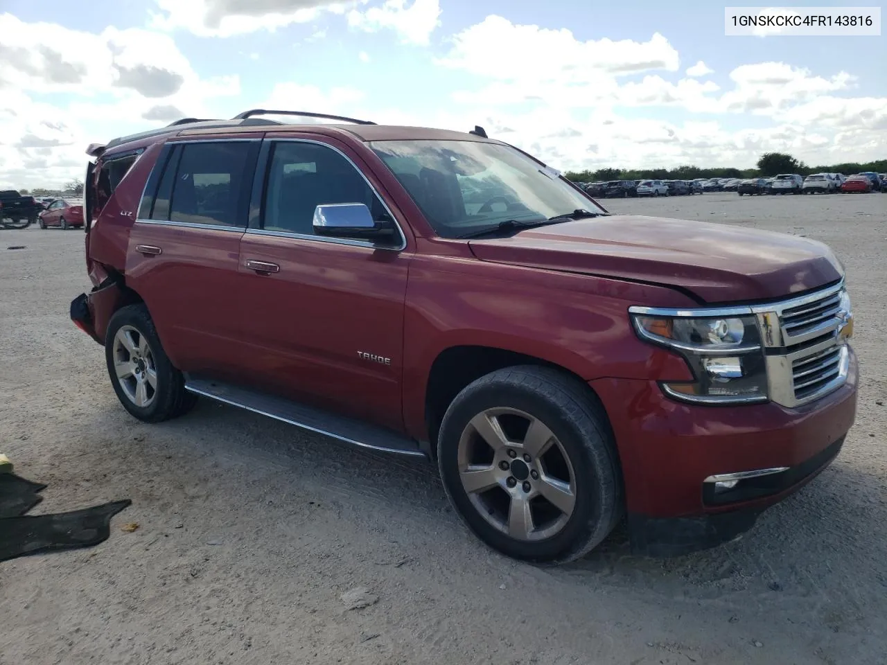 2015 Chevrolet Tahoe K1500 Ltz VIN: 1GNSKCKC4FR143816 Lot: 71917274