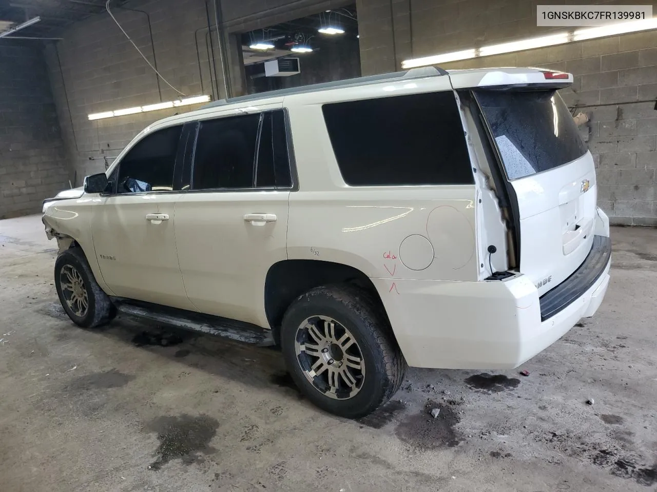 1GNSKBKC7FR139981 2015 Chevrolet Tahoe K1500 Lt