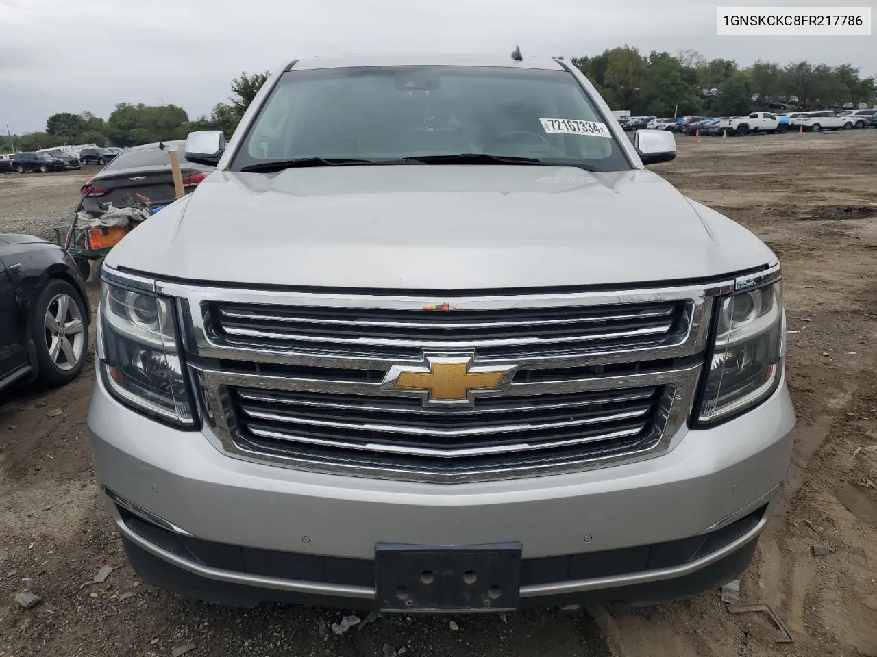 2015 Chevrolet Tahoe K1500 Ltz VIN: 1GNSKCKC8FR217786 Lot: 72167334