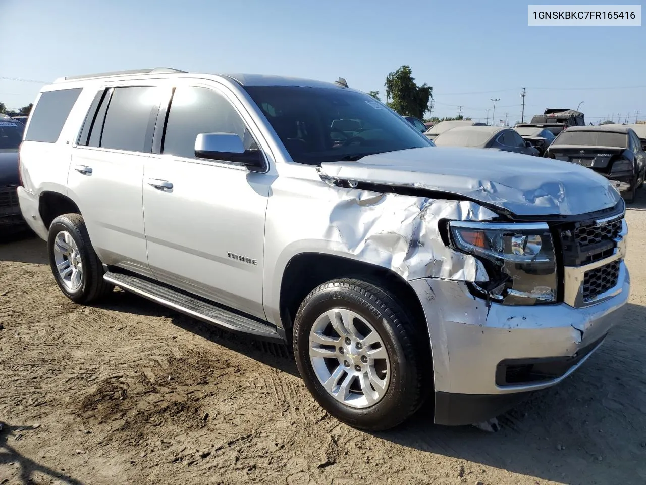 2015 Chevrolet Tahoe K1500 Lt VIN: 1GNSKBKC7FR165416 Lot: 72233514