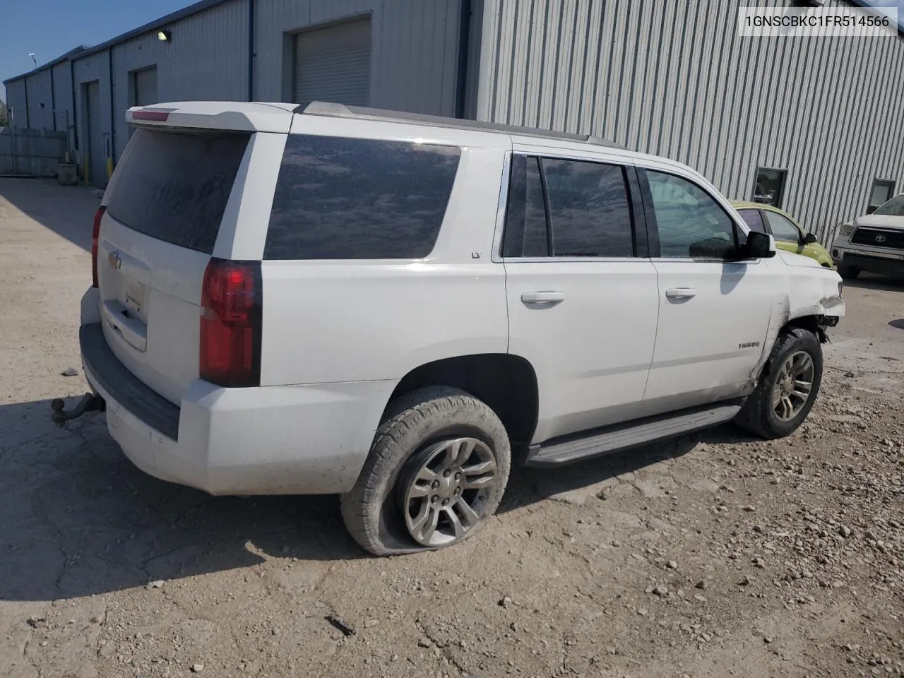 2015 Chevrolet Tahoe C1500 Lt VIN: 1GNSCBKC1FR514566 Lot: 72273894