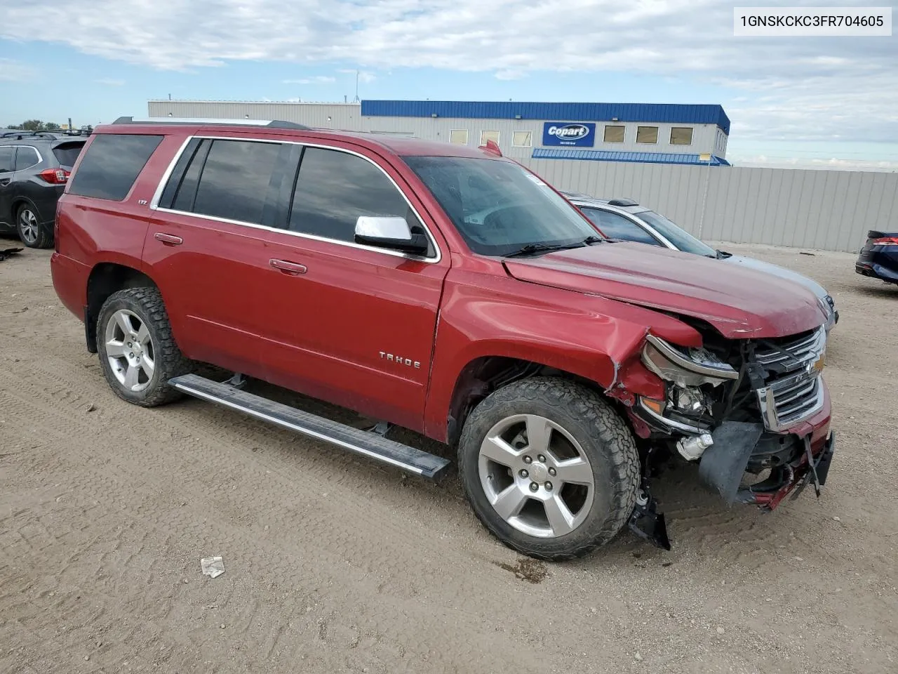 2015 Chevrolet Tahoe K1500 Ltz VIN: 1GNSKCKC3FR704605 Lot: 72279494