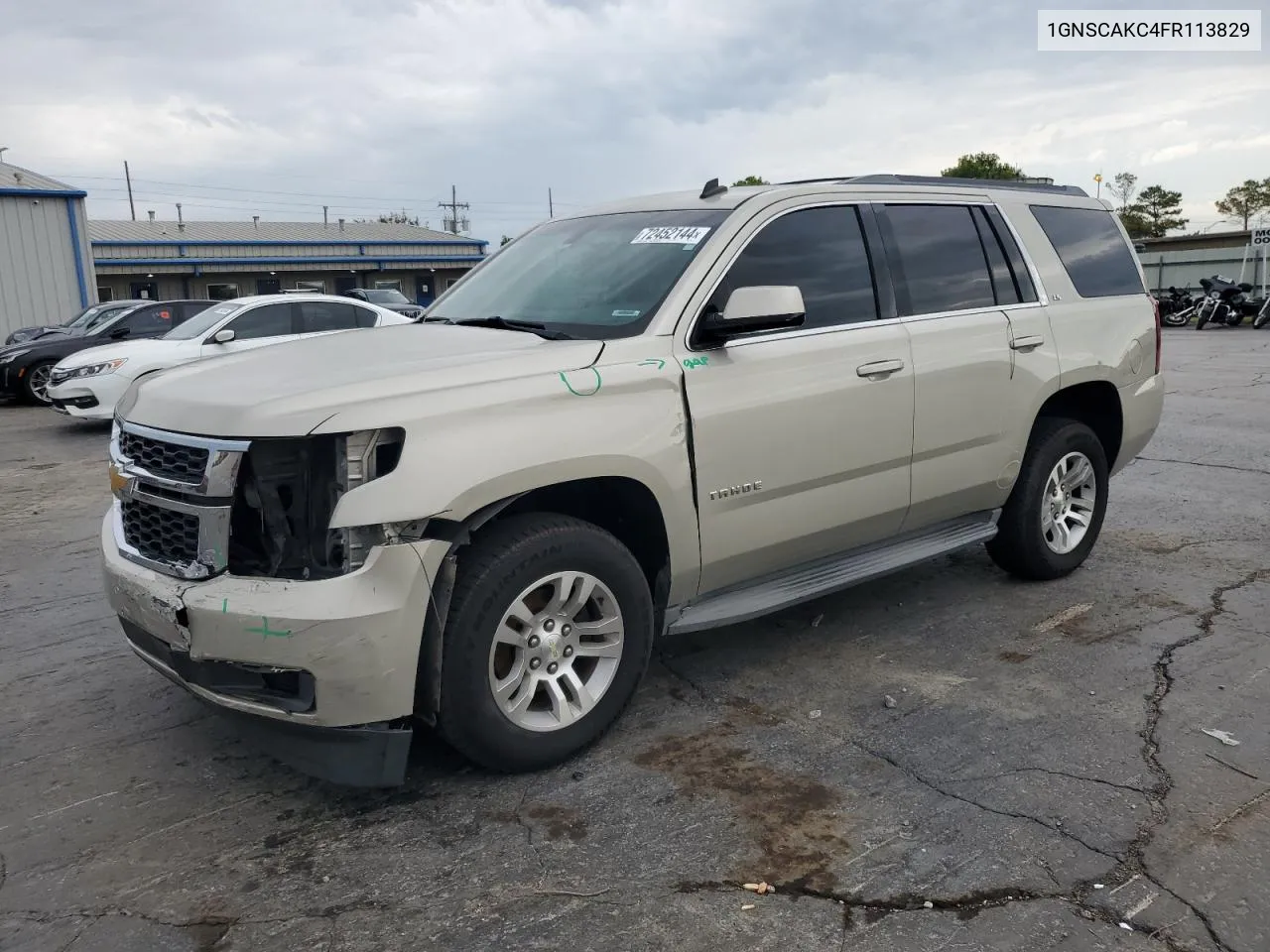 2015 Chevrolet Tahoe C1500 Ls VIN: 1GNSCAKC4FR113829 Lot: 72452144