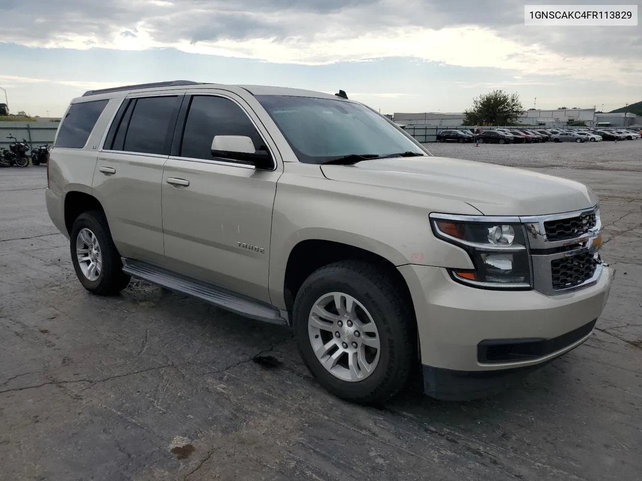 2015 Chevrolet Tahoe C1500 Ls VIN: 1GNSCAKC4FR113829 Lot: 72452144