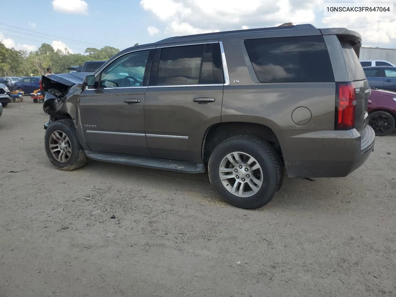 2015 Chevrolet Tahoe C1500 Ls VIN: 1GNSCAKC3FR647064 Lot: 72922924