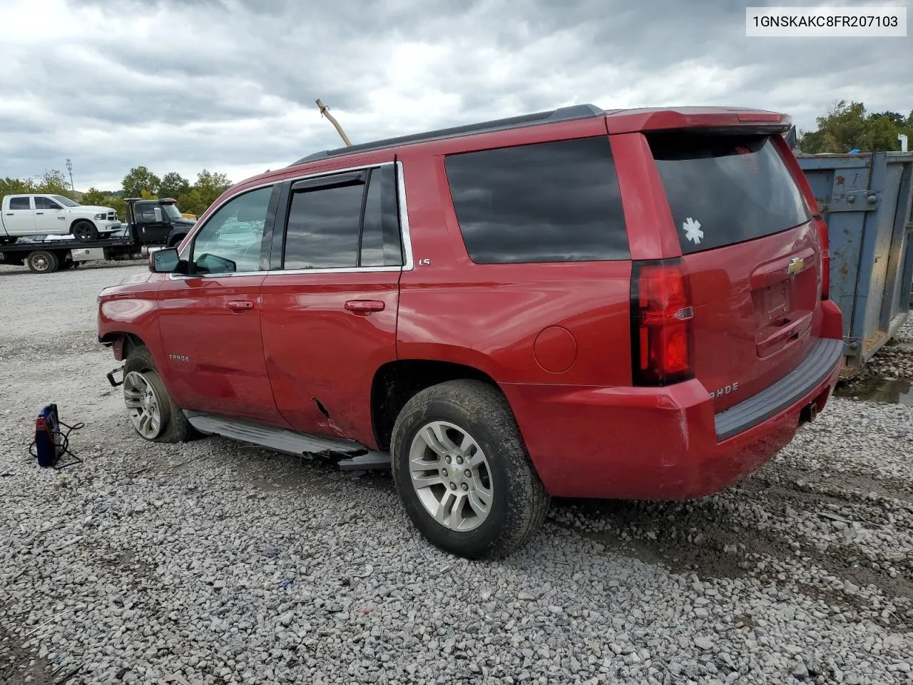 1GNSKAKC8FR207103 2015 Chevrolet Tahoe K1500 Ls