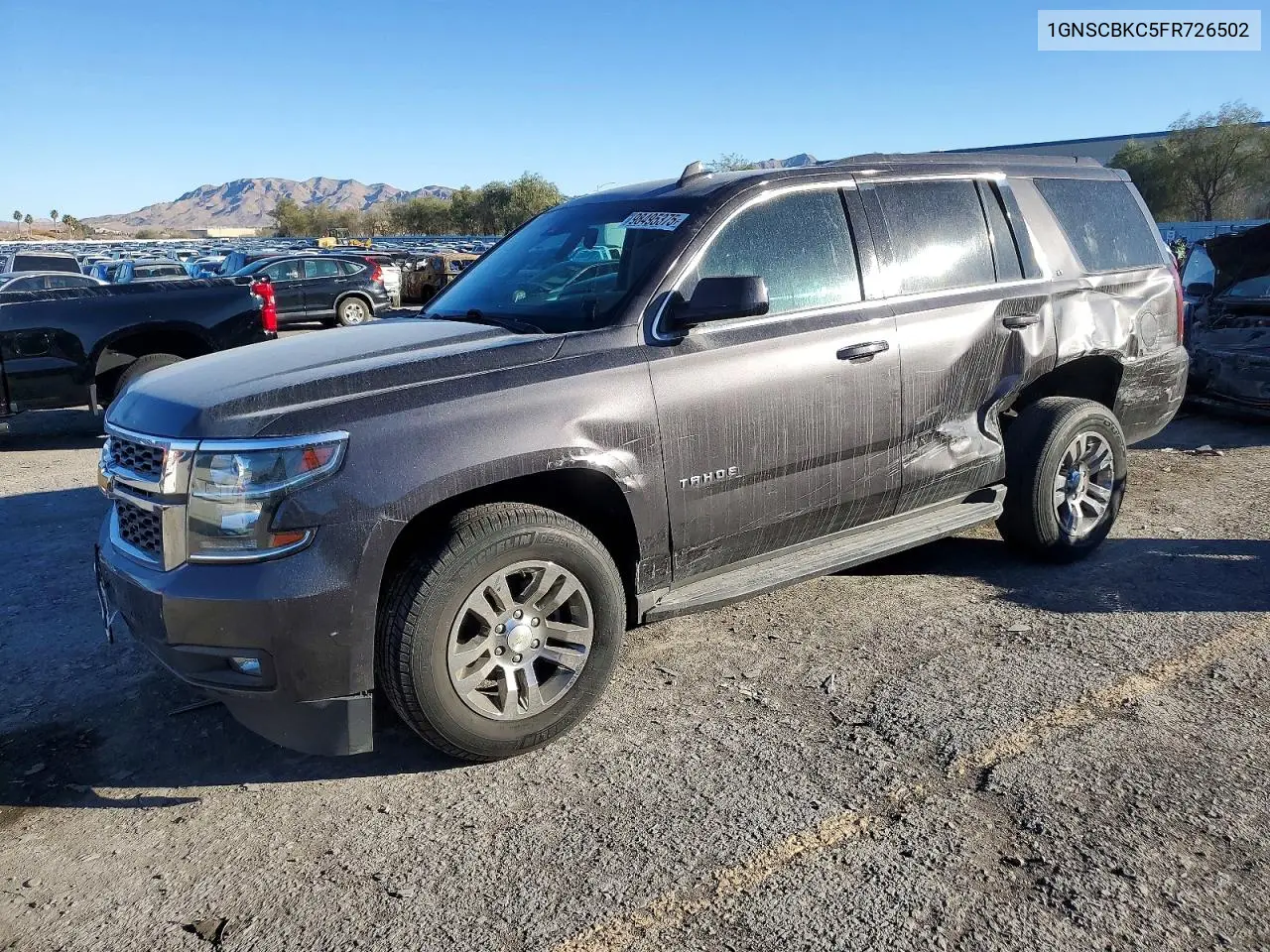 1GNSCBKC5FR726502 2015 Chevrolet Tahoe C1500 Lt