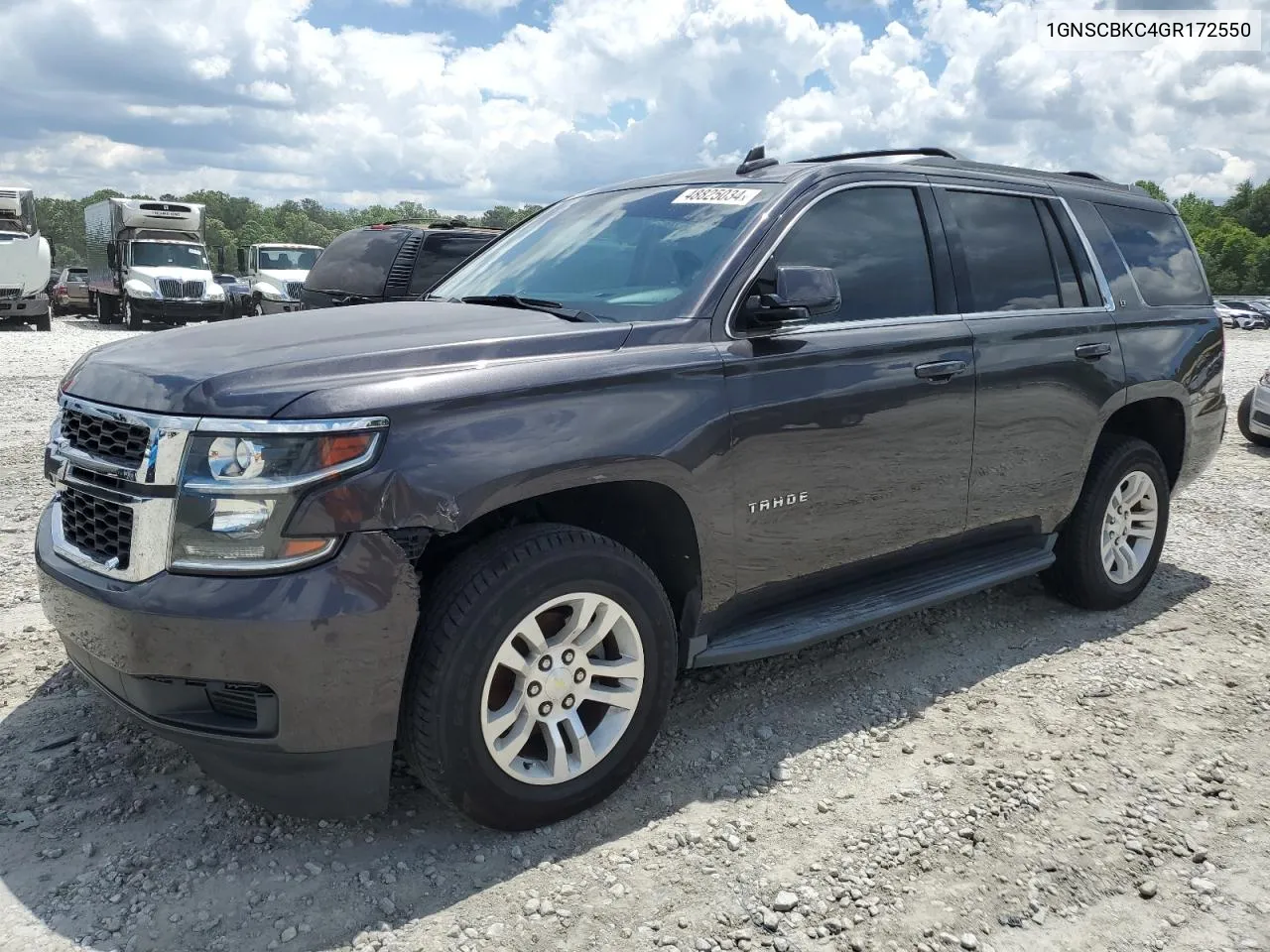 2016 Chevrolet Tahoe C1500 Lt VIN: 1GNSCBKC4GR172550 Lot: 48825034