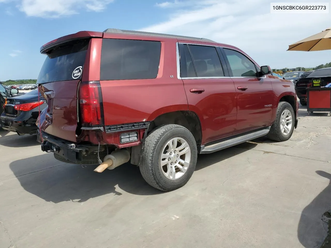 2016 Chevrolet Tahoe C1500 Lt VIN: 1GNSCBKC6GR223773 Lot: 55089434