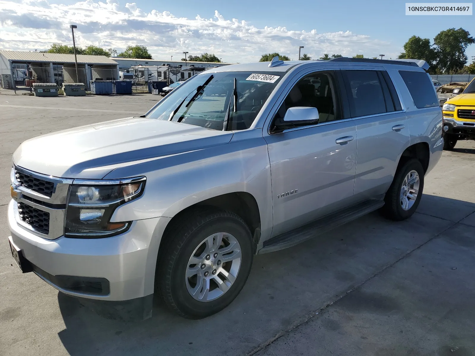 2016 Chevrolet Tahoe C1500 Lt VIN: 1GNSCBKC7GR414697 Lot: 60573604