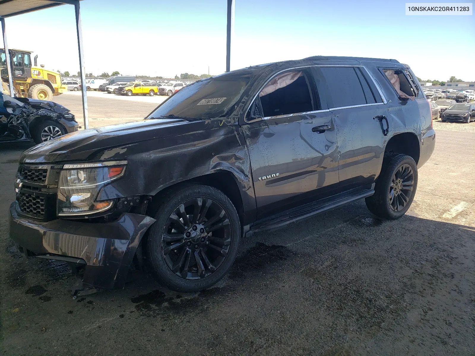 2016 Chevrolet Tahoe K1500 Ls VIN: 1GNSKAKC2GR411283 Lot: 60718874