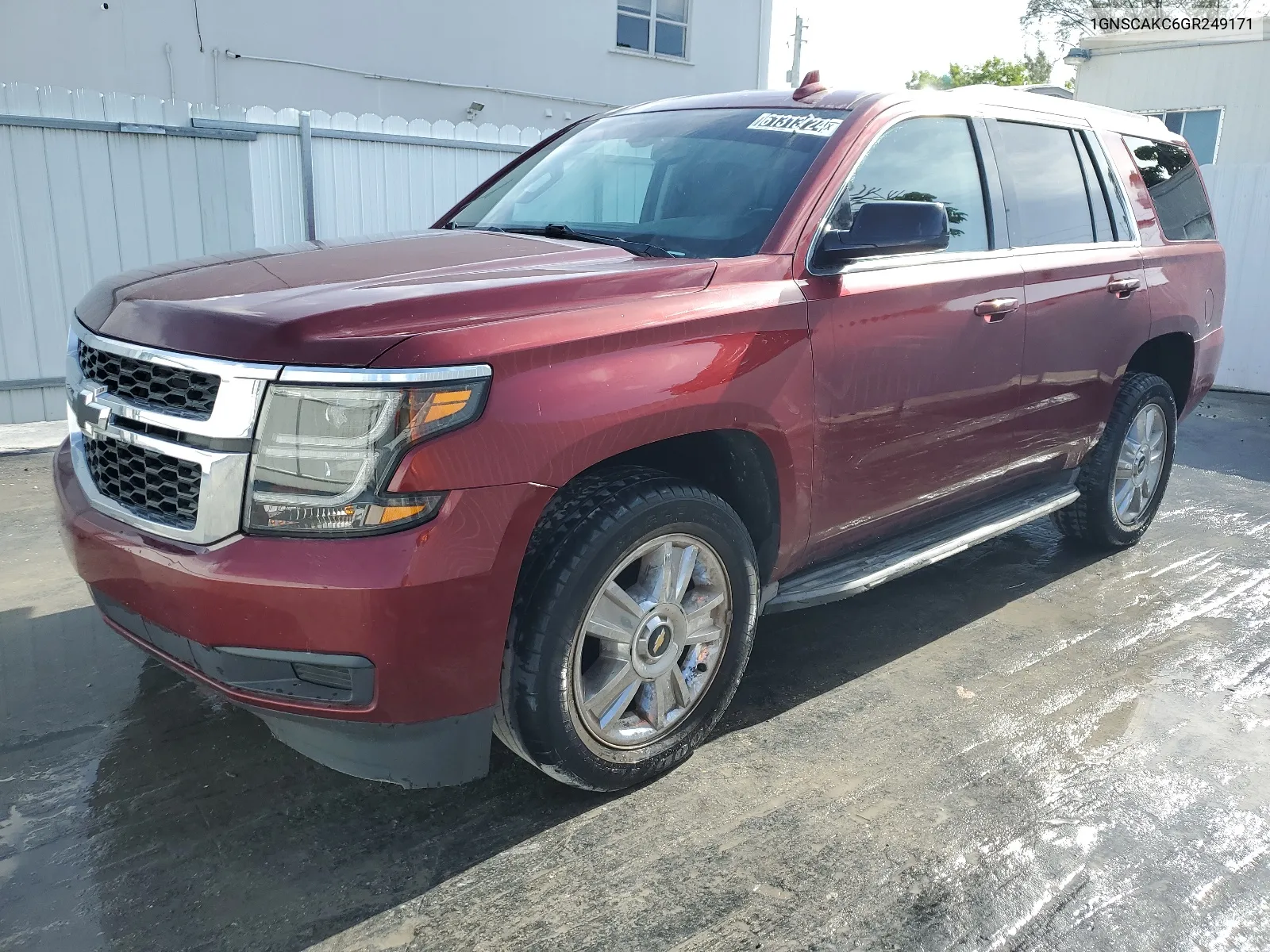 2016 Chevrolet Tahoe C1500 Ls VIN: 1GNSCAKC6GR249171 Lot: 61313724