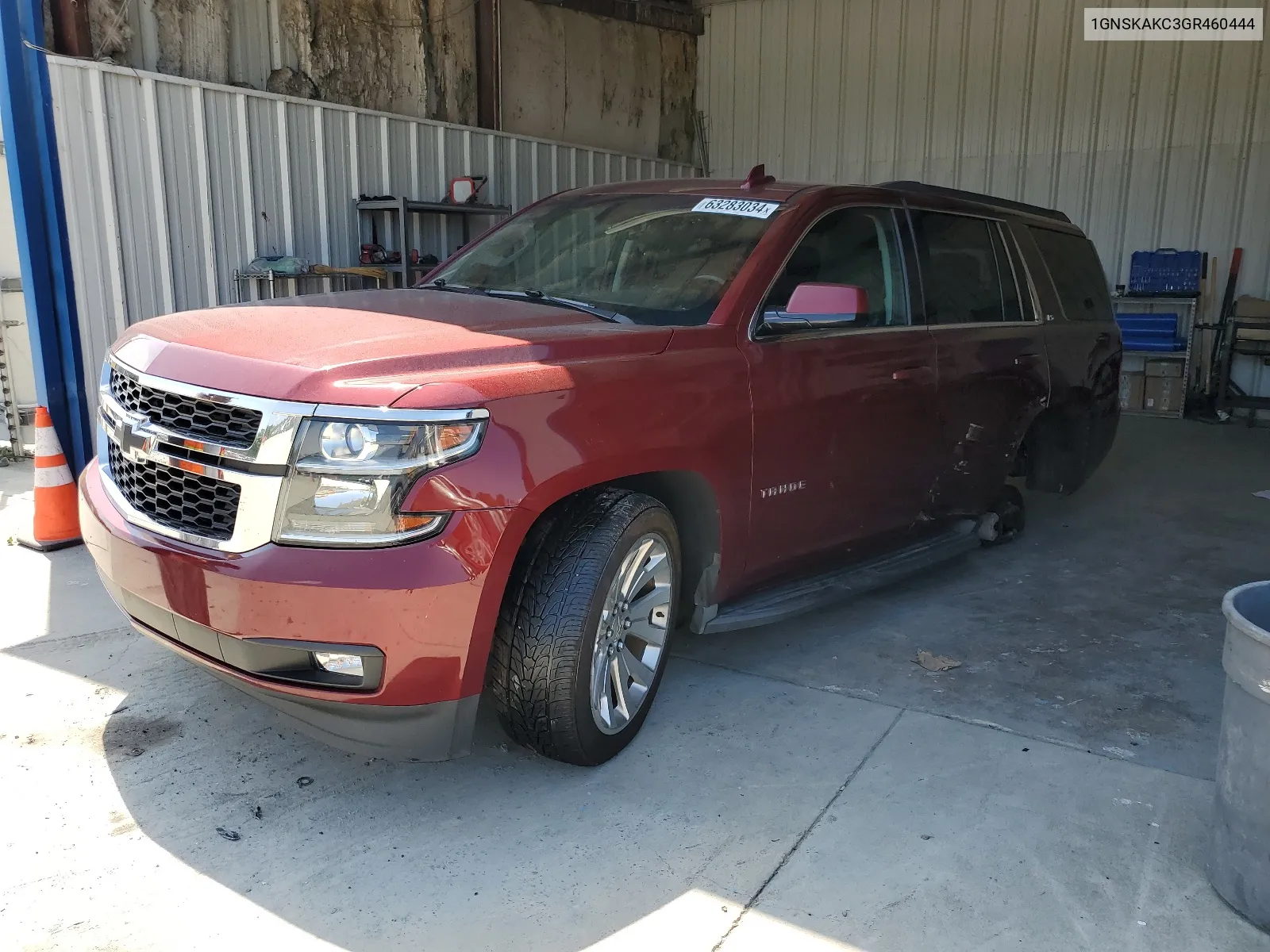 2016 Chevrolet Tahoe K1500 Ls VIN: 1GNSKAKC3GR460444 Lot: 63870774