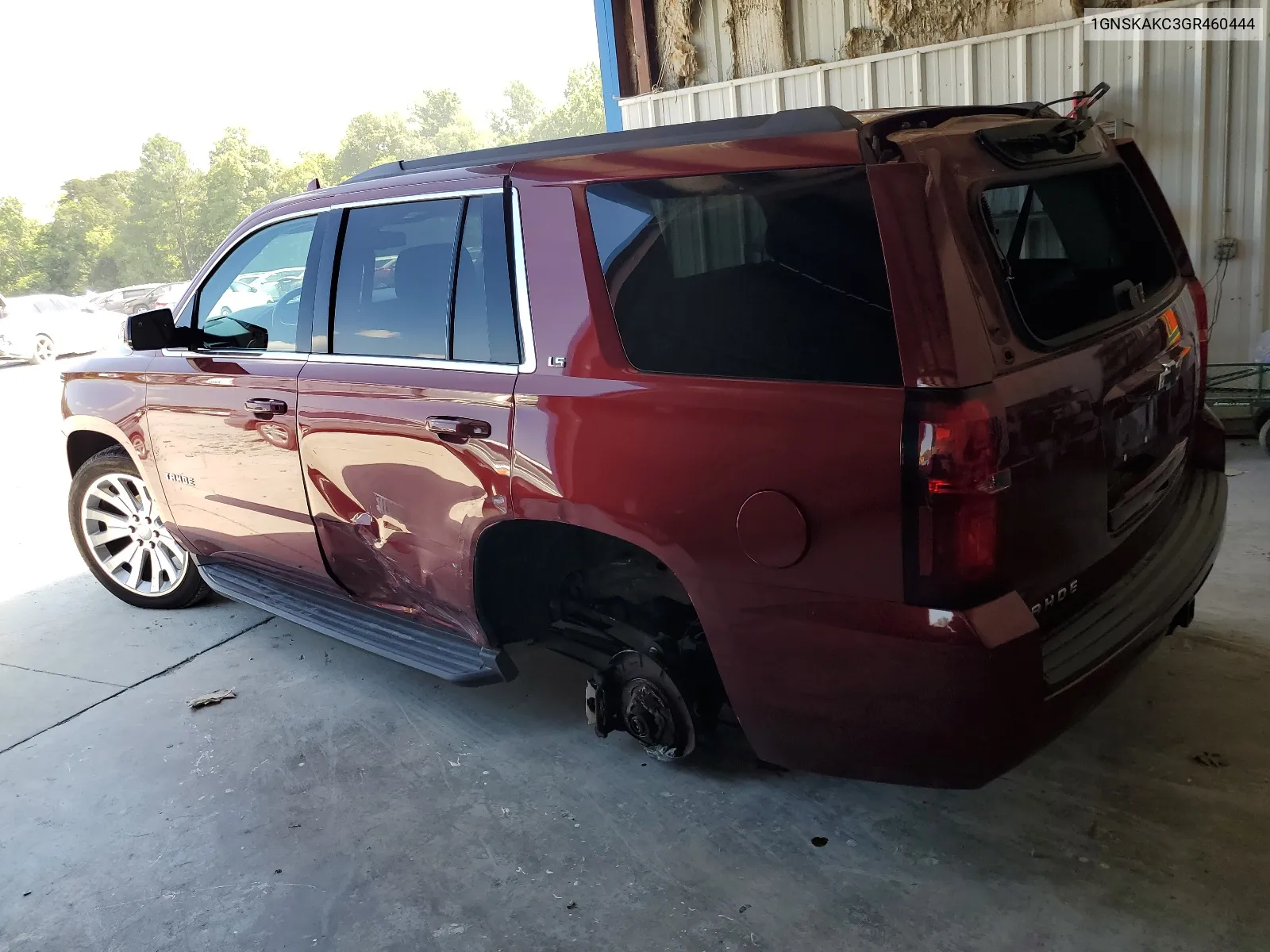 2016 Chevrolet Tahoe K1500 Ls VIN: 1GNSKAKC3GR460444 Lot: 63870774