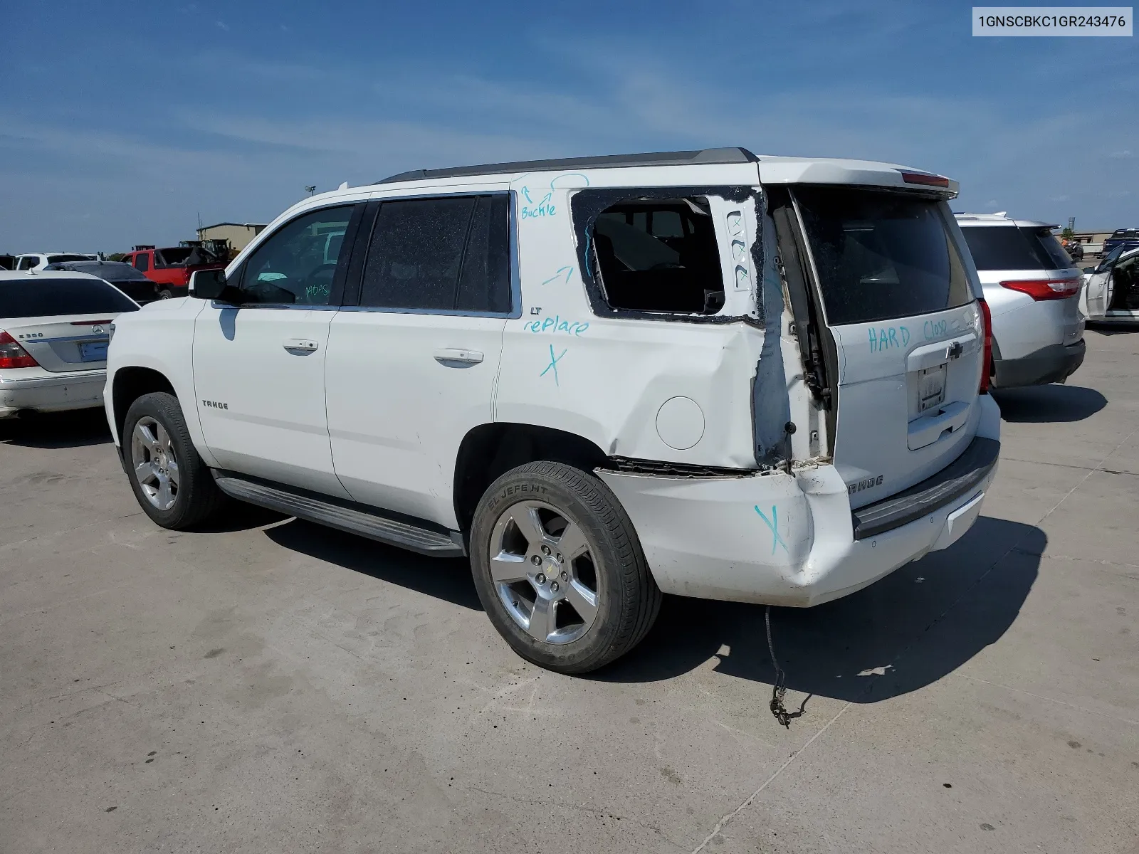 2016 Chevrolet Tahoe C1500 Lt VIN: 1GNSCBKC1GR243476 Lot: 66000884