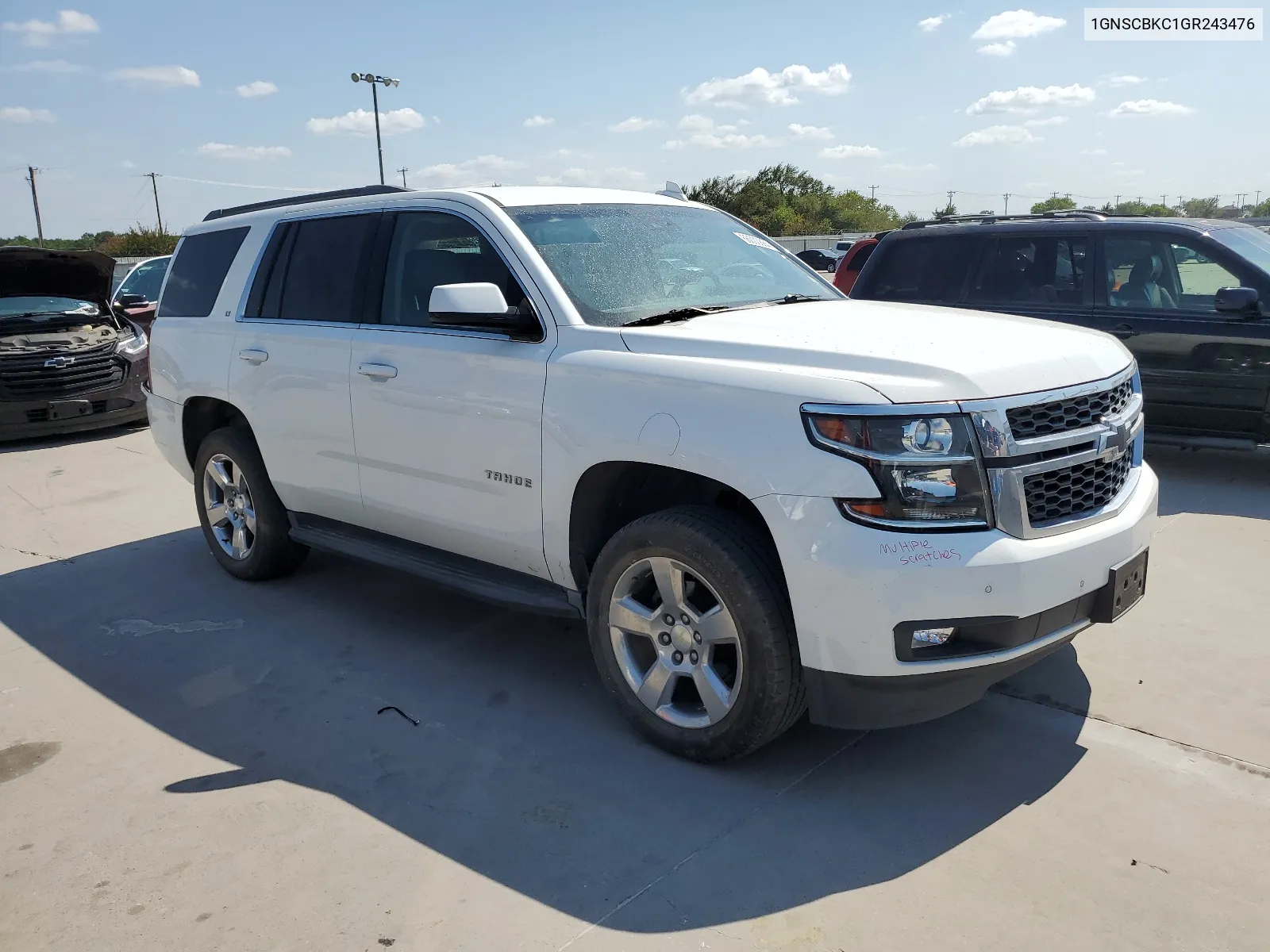 2016 Chevrolet Tahoe C1500 Lt VIN: 1GNSCBKC1GR243476 Lot: 66000884