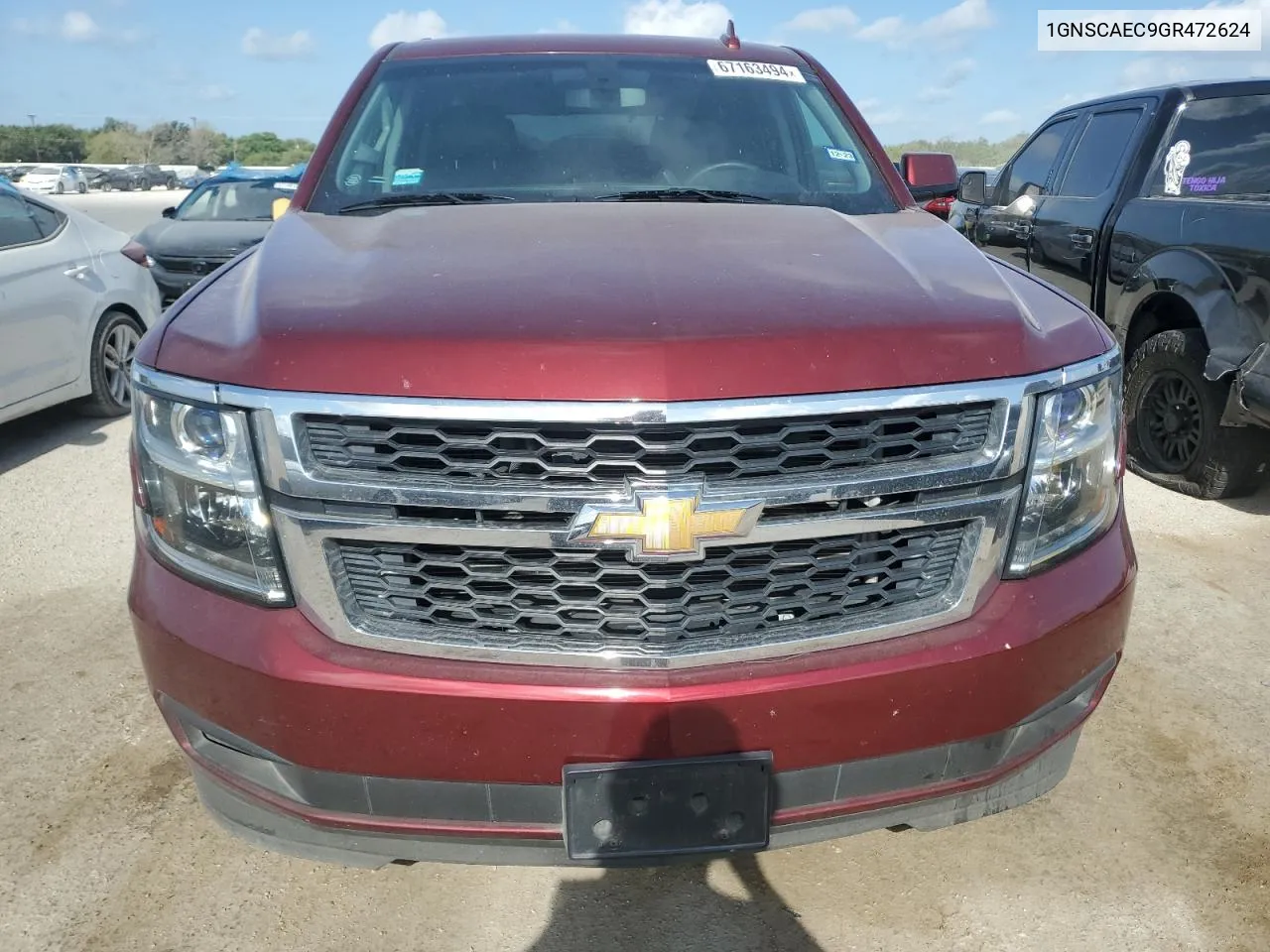 1GNSCAEC9GR472624 2016 Chevrolet Tahoe C1500 Ls