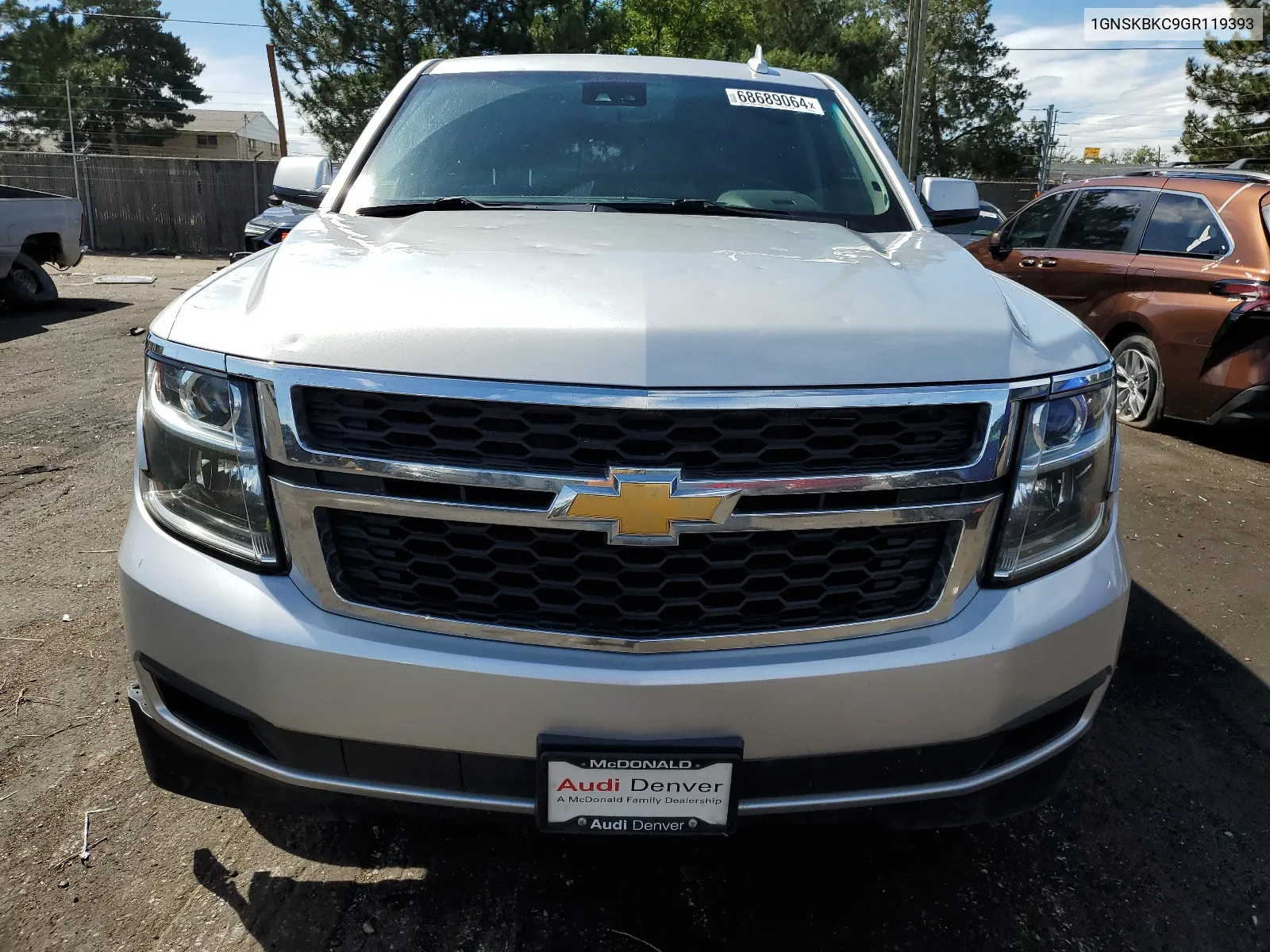 2016 Chevrolet Tahoe K1500 Lt VIN: 1GNSKBKC9GR119393 Lot: 68689064