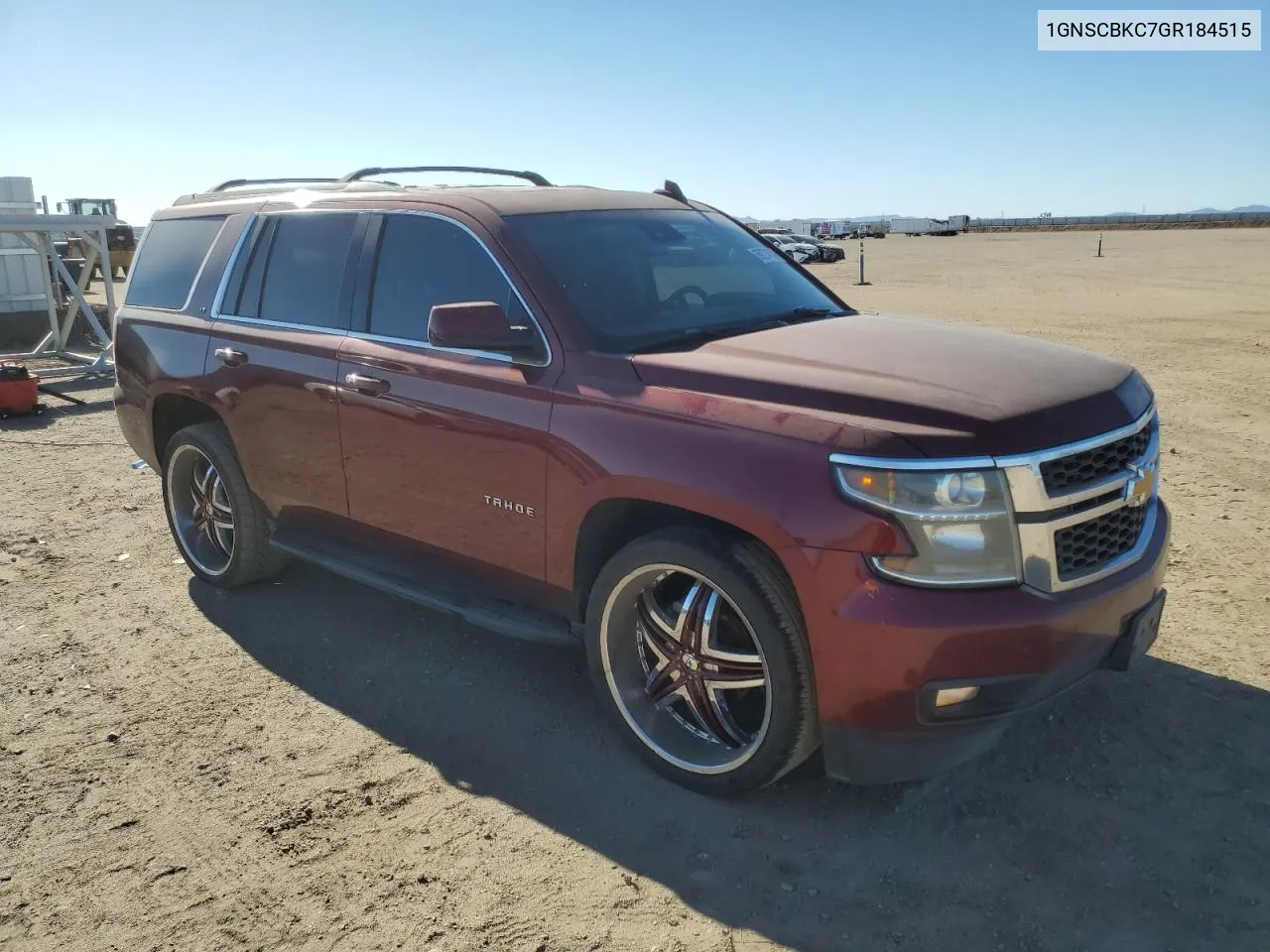 2016 Chevrolet Tahoe C1500 Lt VIN: 1GNSCBKC7GR184515 Lot: 69274724