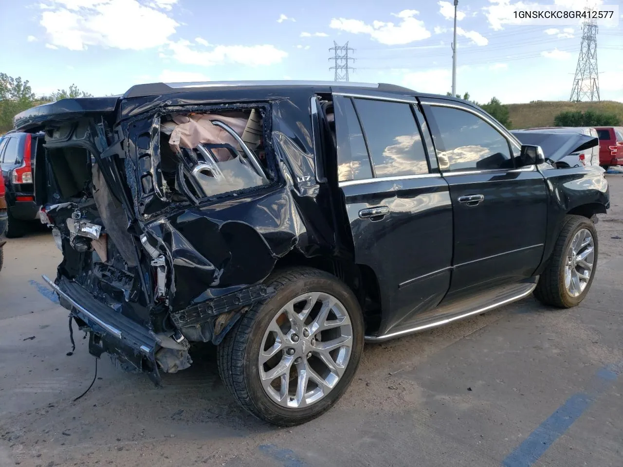 2016 Chevrolet Tahoe K1500 Ltz VIN: 1GNSKCKC8GR412577 Lot: 71296504