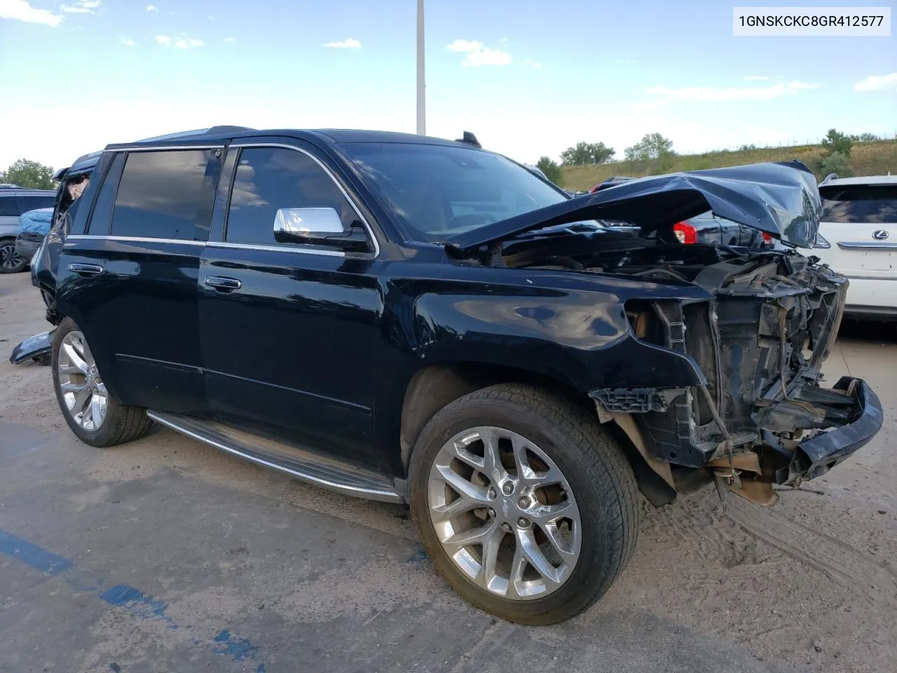 2016 Chevrolet Tahoe K1500 Ltz VIN: 1GNSKCKC8GR412577 Lot: 71296504