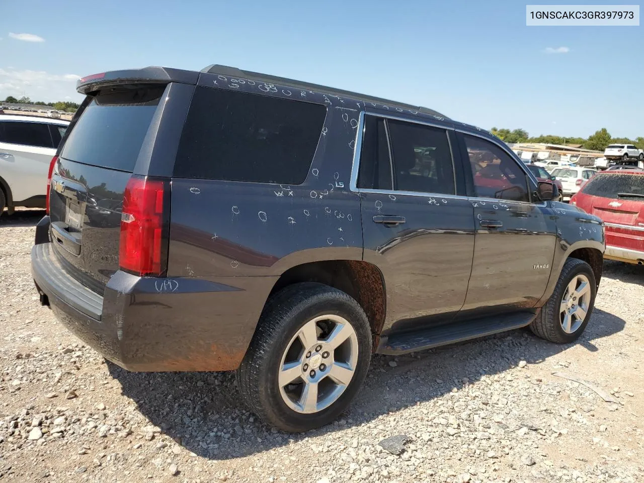 2016 Chevrolet Tahoe C1500 Ls VIN: 1GNSCAKC3GR397973 Lot: 71377284