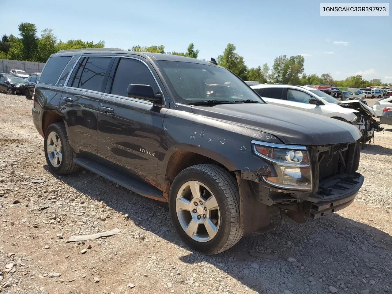 2016 Chevrolet Tahoe C1500 Ls VIN: 1GNSCAKC3GR397973 Lot: 71377284