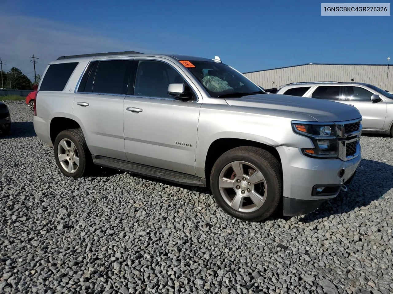 2016 Chevrolet Tahoe C1500 Lt VIN: 1GNSCBKC4GR276326 Lot: 72000344