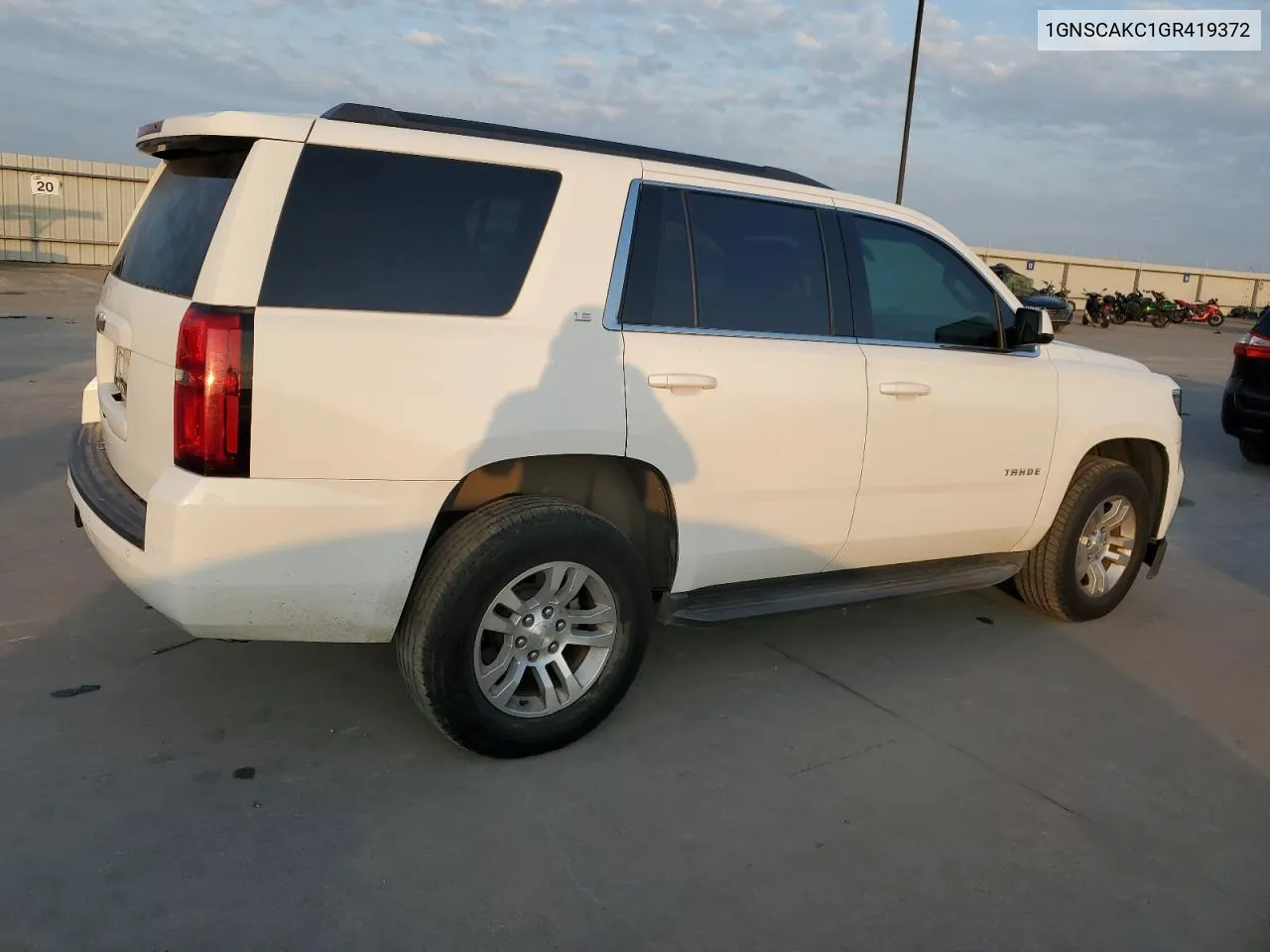 2016 Chevrolet Tahoe C1500 Ls VIN: 1GNSCAKC1GR419372 Lot: 72151184