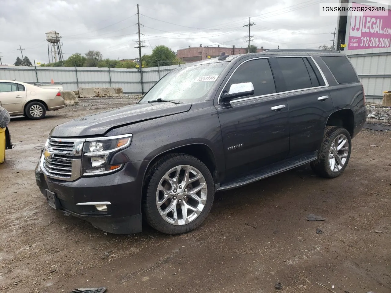 1GNSKBKC7GR292488 2016 Chevrolet Tahoe K1500 Lt