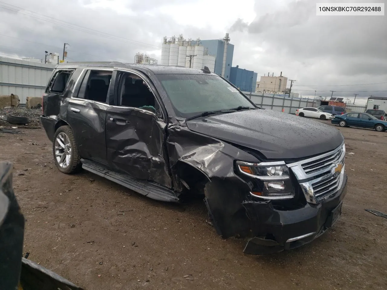 2016 Chevrolet Tahoe K1500 Lt VIN: 1GNSKBKC7GR292488 Lot: 72261214