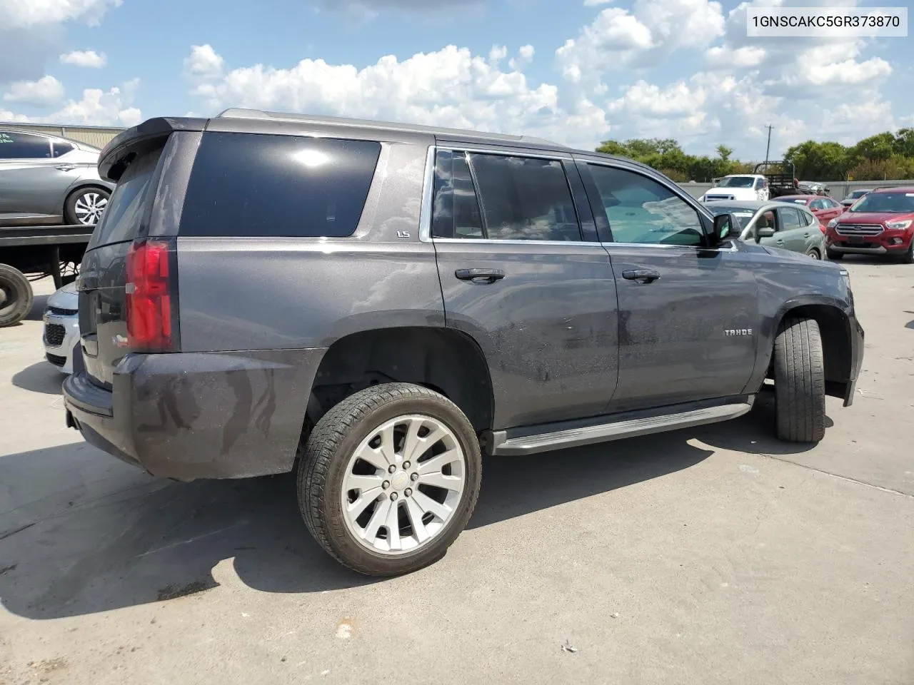 2016 Chevrolet Tahoe C1500 Ls VIN: 1GNSCAKC5GR373870 Lot: 72278734