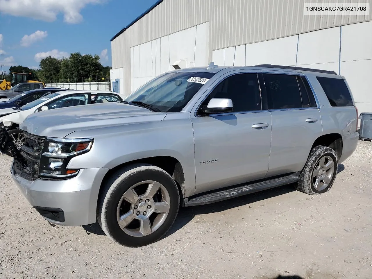 2016 Chevrolet Tahoe C1500 Ls VIN: 1GNSCAKC7GR421708 Lot: 72542524