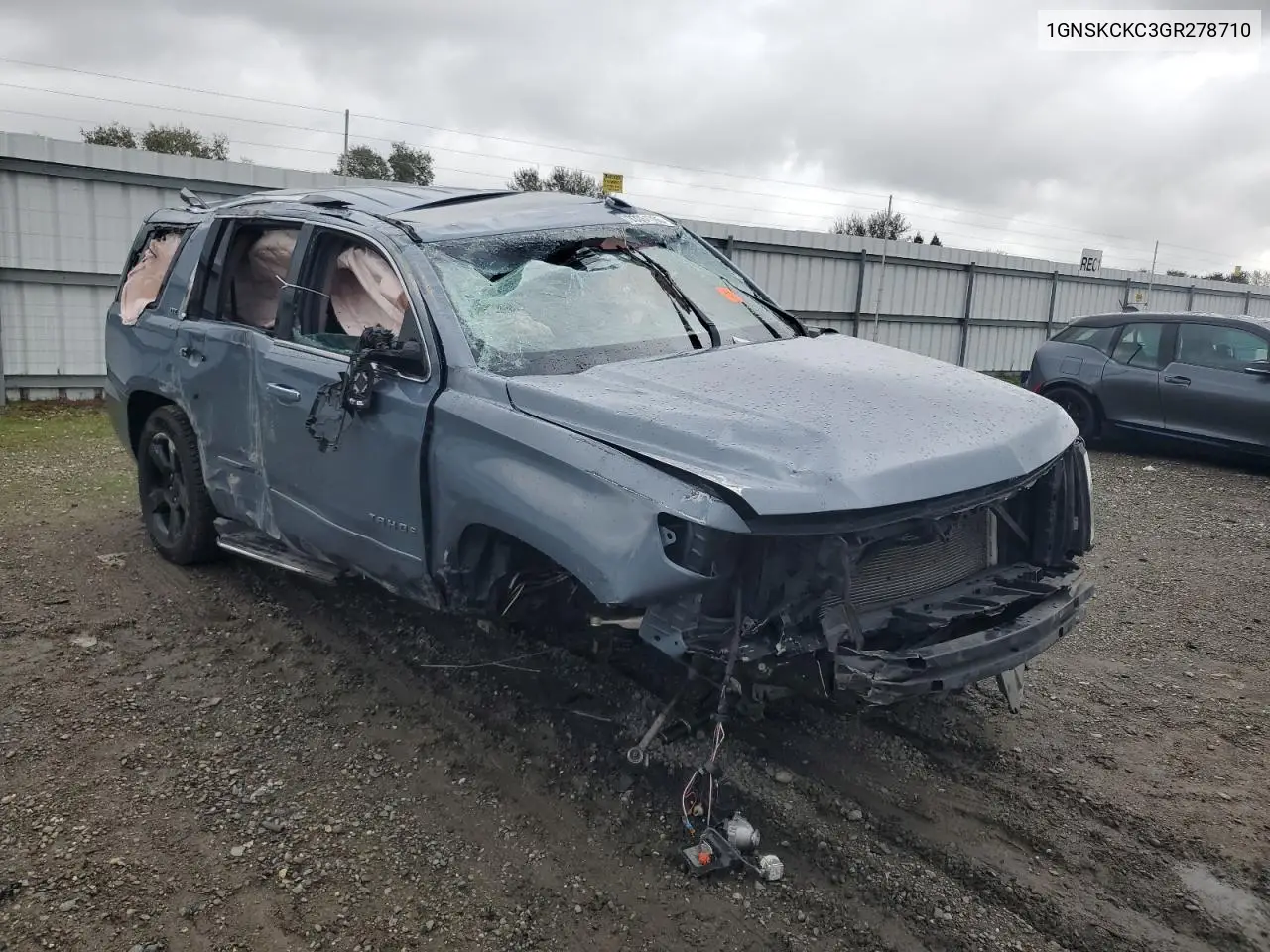 1GNSKCKC3GR278710 2016 Chevrolet Tahoe K1500 Ltz