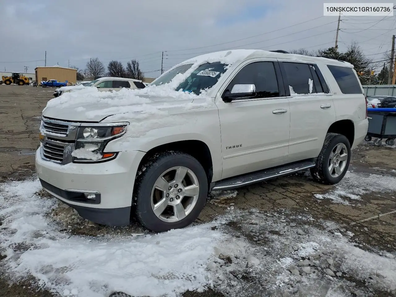 1GNSKCKC1GR160736 2016 Chevrolet Tahoe K1500 Ltz