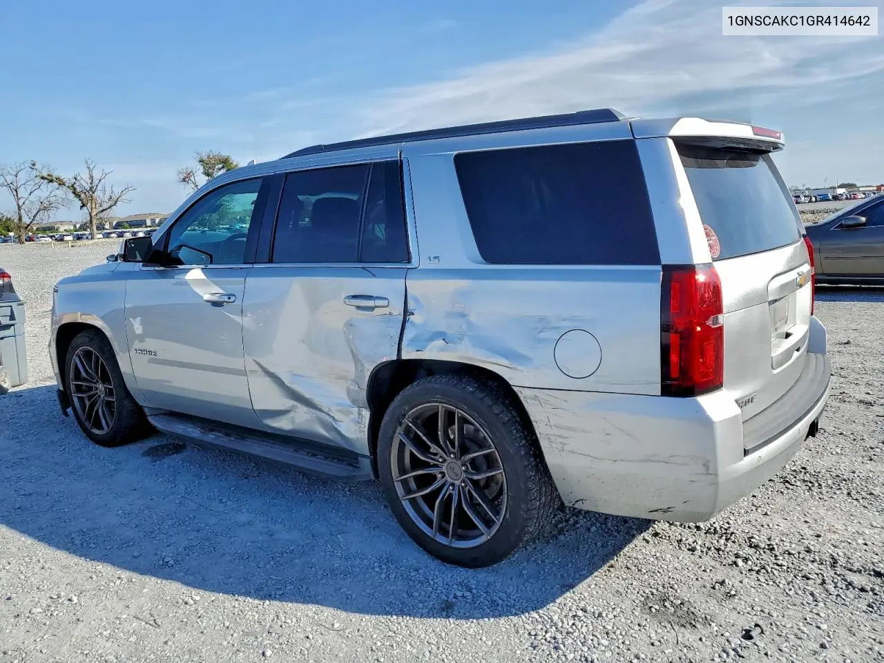 1GNSCAKC1GR414642 2016 Chevrolet Tahoe C1500 Ls