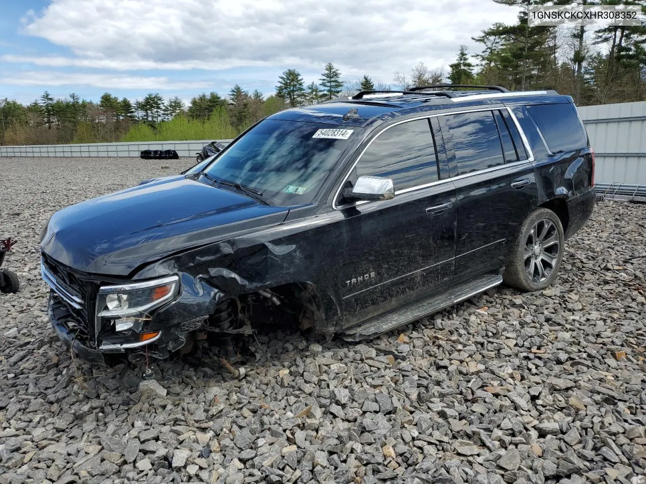 1GNSKCKCXHR308352 2017 Chevrolet Tahoe K1500 Premier