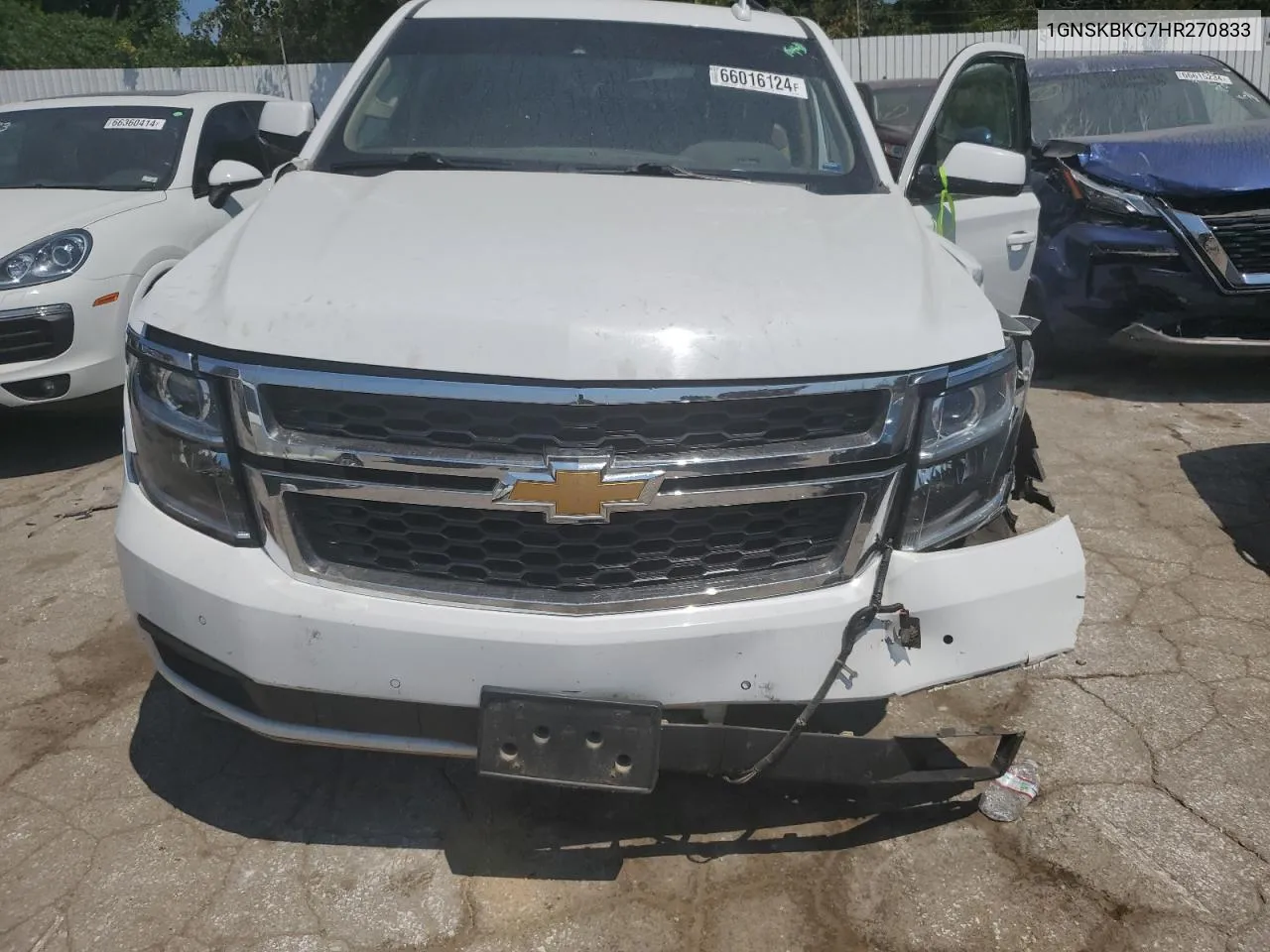 1GNSKBKC7HR270833 2017 Chevrolet Tahoe K1500 Lt