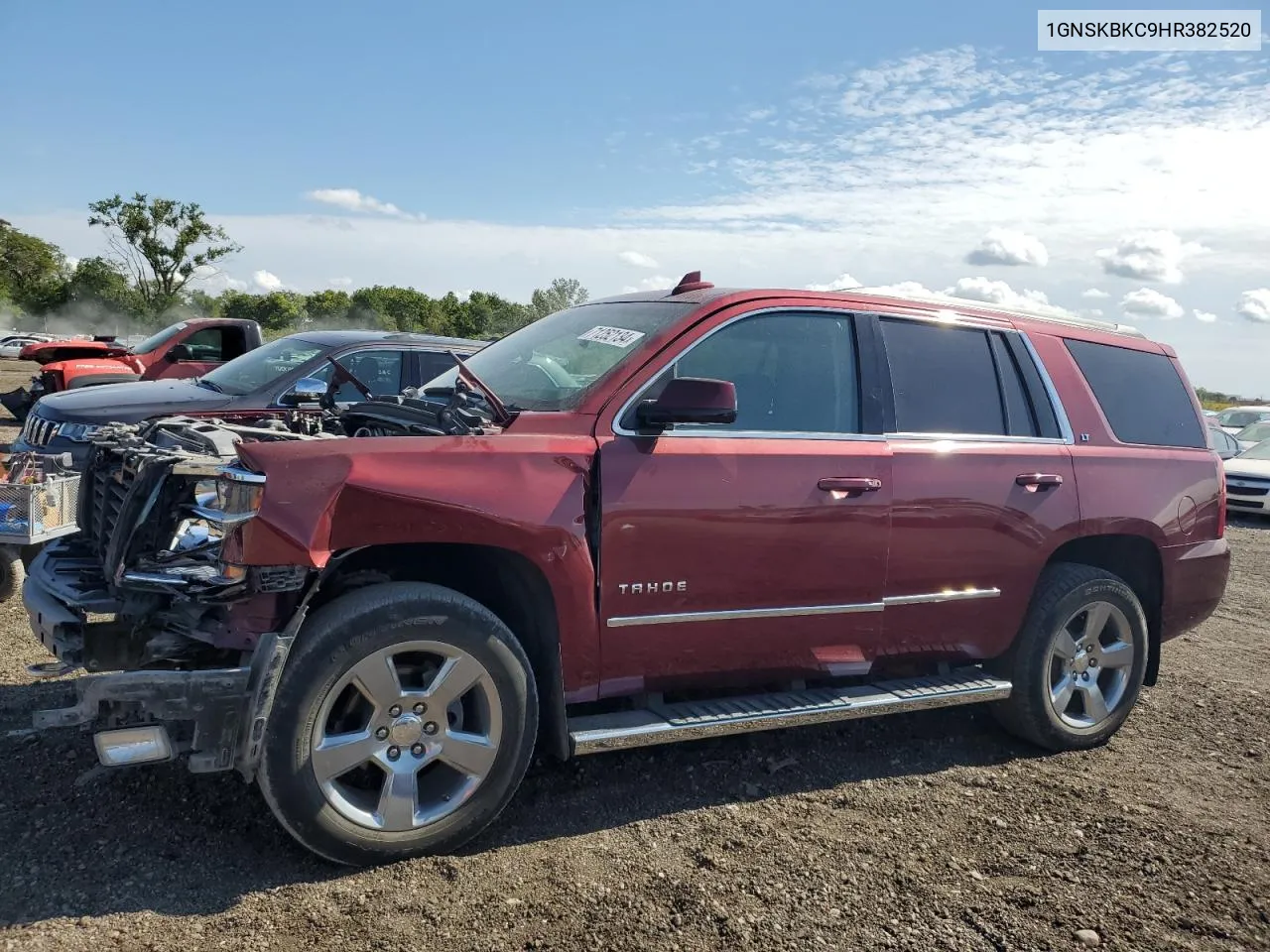 1GNSKBKC9HR382520 2017 Chevrolet Tahoe K1500 Lt