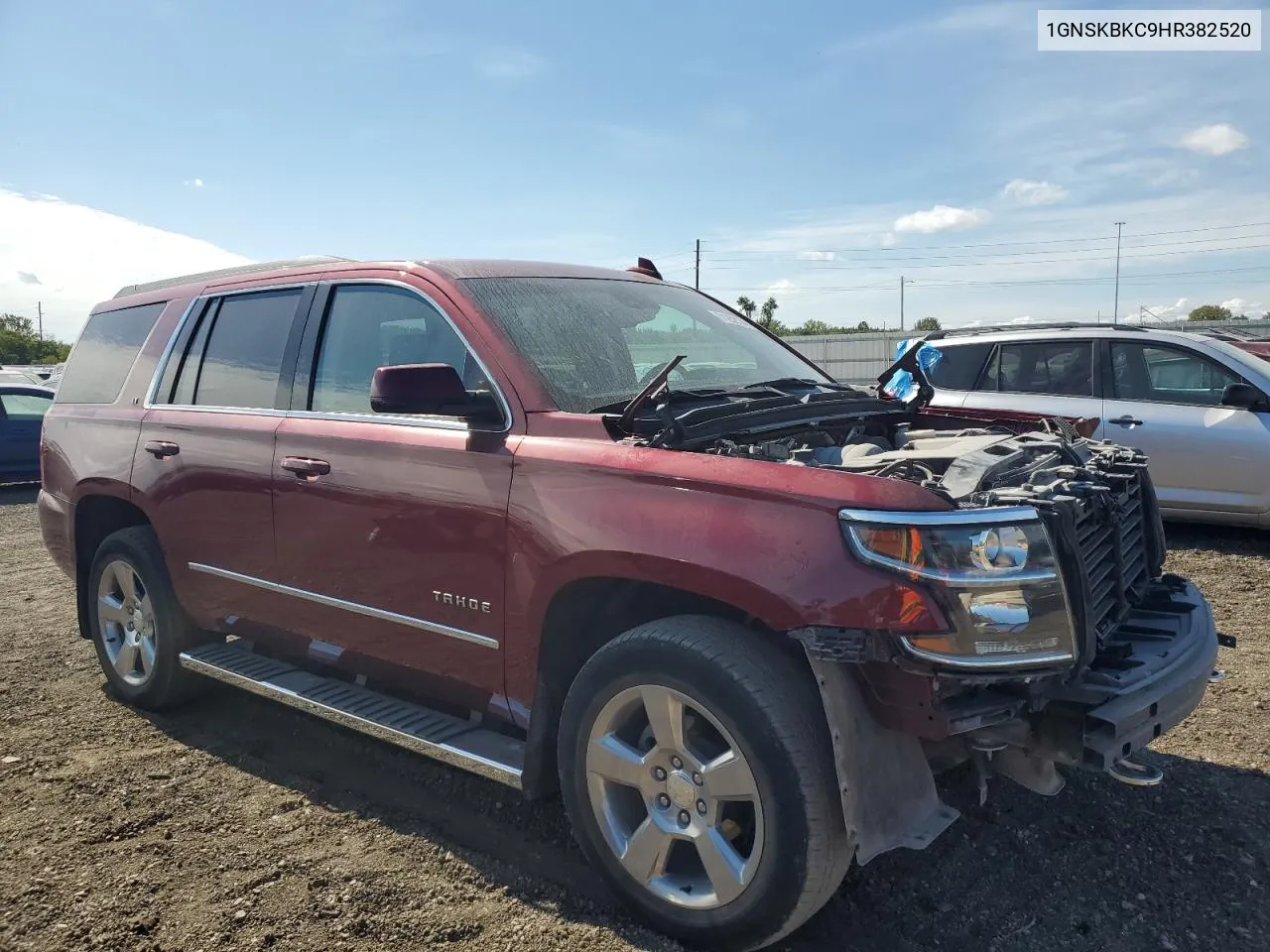 1GNSKBKC9HR382520 2017 Chevrolet Tahoe K1500 Lt