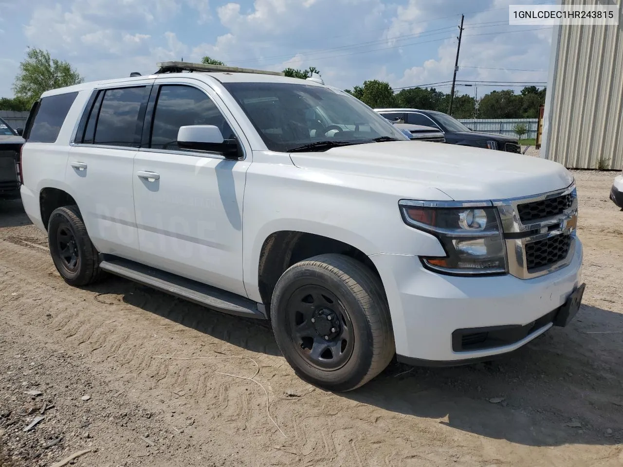 1GNLCDEC1HR243815 2017 Chevrolet Tahoe Police