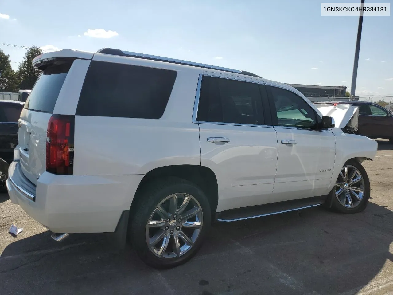 2017 Chevrolet Tahoe K1500 Premier VIN: 1GNSKCKC4HR384181 Lot: 72022994